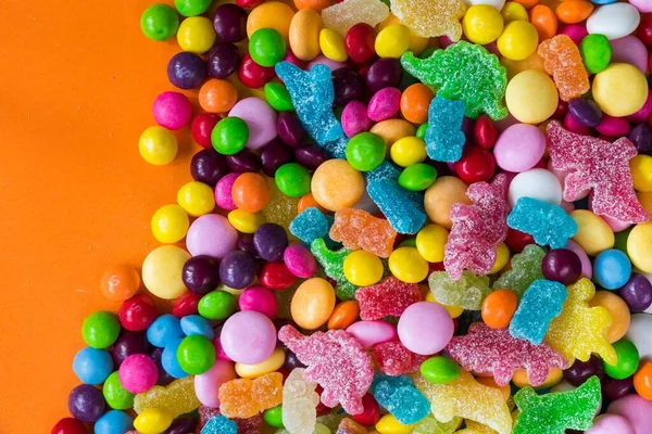 Close Shot Colorful Candy Sweets Background — Stock Photo, Image