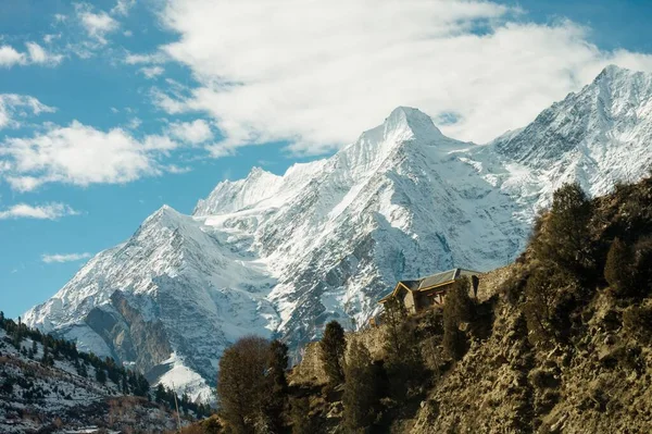 Schöne Aussicht Auf Den Berg Ama Dablam Mit Schönem Himmel — Stockfoto