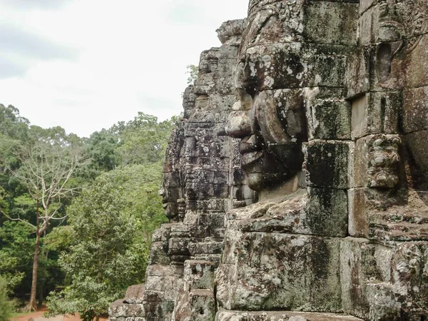 Majestátní Chrámy Bayon Angkor Wat Kambodža — Stock fotografie