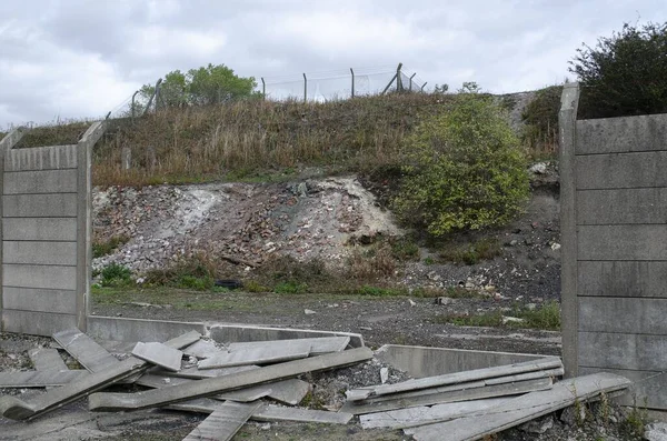 Lugar Contaminado Antigua Fábrica Química Vertedero Residuos —  Fotos de Stock