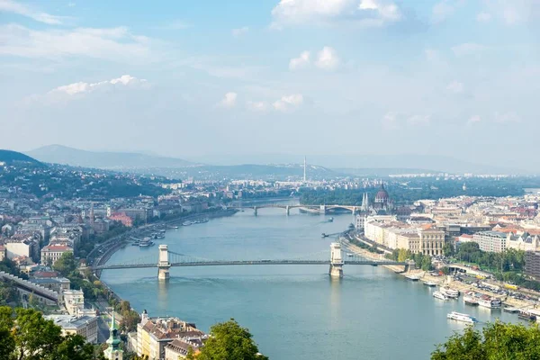 Řeka Dunaj Budapešti Maďarsko — Stock fotografie