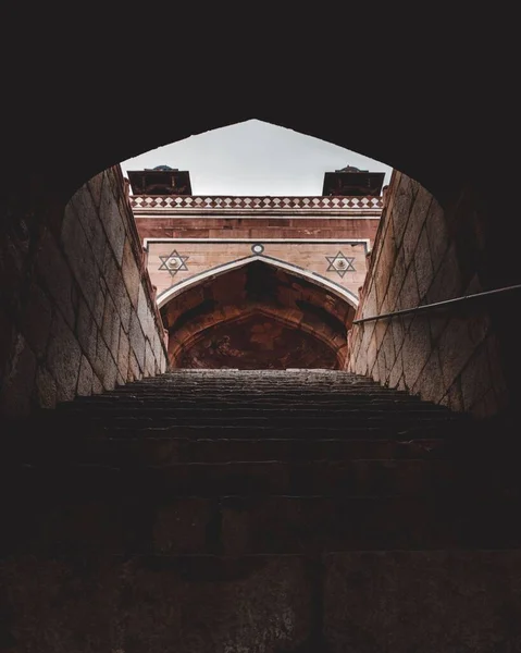 Vertical Shot Humayun Tomb Stairs Delhi India — Stock Photo, Image