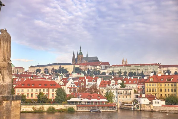 Nappali Kilátás Egy Festői Környéken Város Prága Csehország — Stock Fotó