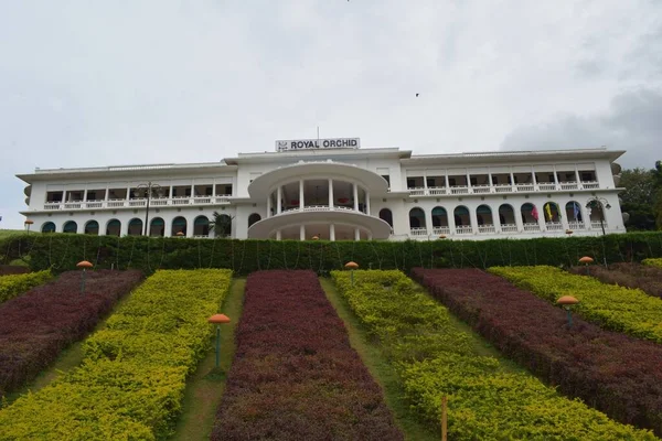 Una Vista Del Hotel Royal Orchid Jardín Botánico Mysore — Foto de Stock