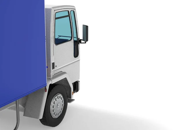 Camión Van Transporte Aislado Representación Ilustración Sobre Fondo Blanco — Foto de Stock