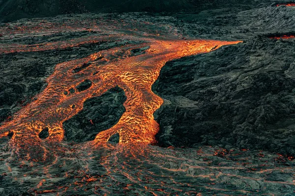 Ένα Ηφαίστειο Ασπίδα Kilauea Στη Χαβάη — Φωτογραφία Αρχείου