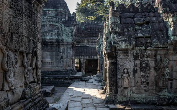 Krásný Snímek Chrámu Angkor Wat Siem Reap Kambodža — Stock fotografie