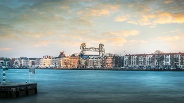 Ein Malerischer Blick Auf Das Wahrzeichen Hef Horizont Rotterdam Niederlande — Stockfoto