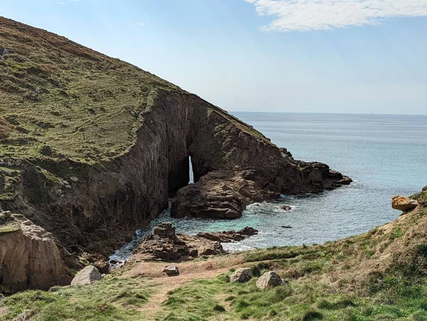 Seeräuber Landen Nahe Cornwall Der Küste — Stockfoto
