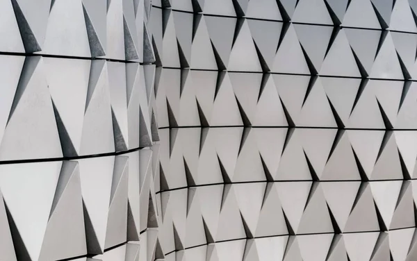 Diseño Pared Moderno Abstracto Con Patrón Diamantes Blanco Negro —  Fotos de Stock