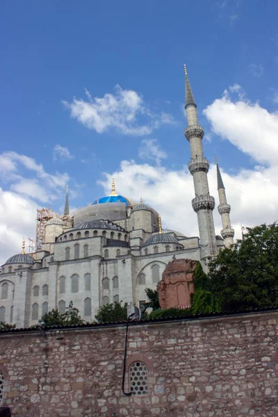 Dette Den Blå Moskeen Sultan Ahmet Camii Istanbul Tyrkia Turkiye – stockfoto