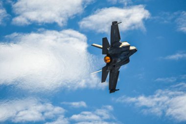 Askeri uçak (F-35A) MCAS Miramar Hava Gösterisi 2022