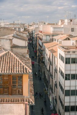 Granada, Endülüs, İspanya 'nın eski bir kasabasının manzarası