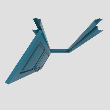 ahşap iç kapı illüstrasyonu farklı açık kapalı izole beyaz arkaplan