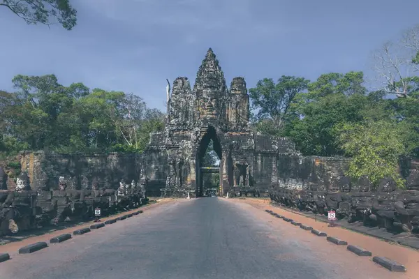 Uma Bela Foto Templo Angkor Wat Siem Reap Camboja — Fotografia de Stock