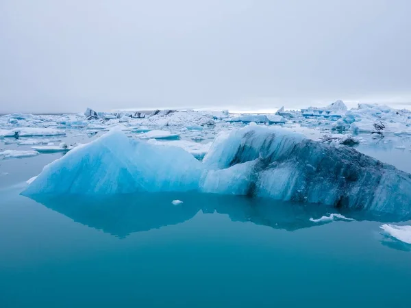 Una Vista Aérea Los Glaciares Mar —  Fotos de Stock