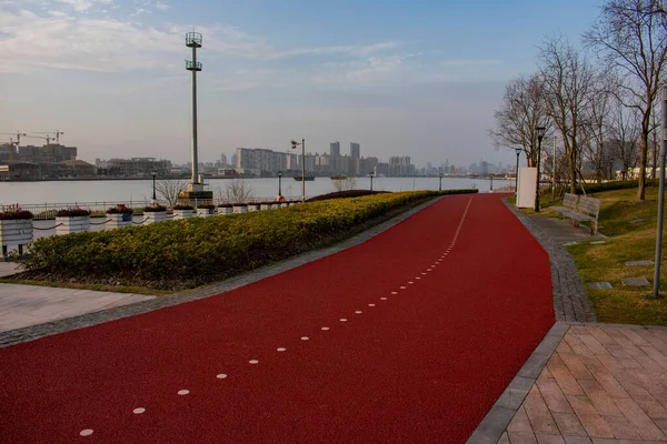 Jogging Walkway Shanghai City China — Stock Photo, Image