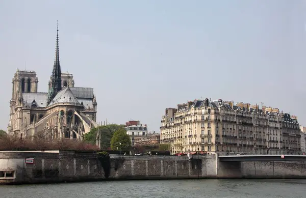 Красивый Снимок Зданий Парижа Течение Дня Франции — стоковое фото