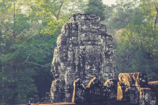 Krásný Záběr Zřícenin Chrámovém Komplexu Angkor Wat Kambodži — Stock fotografie