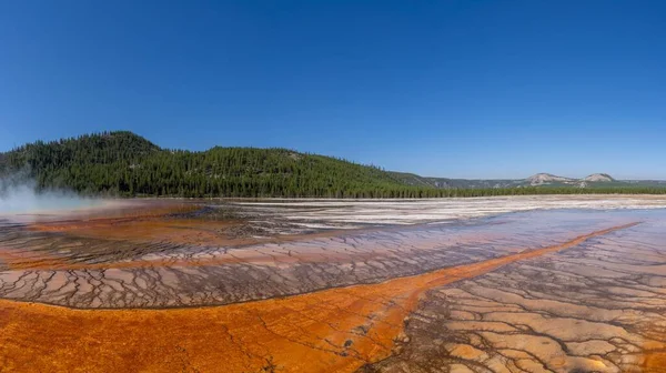 Piękny Widok Wielkiej Pryzmatycznej Wiosny Yellowstone — Zdjęcie stockowe