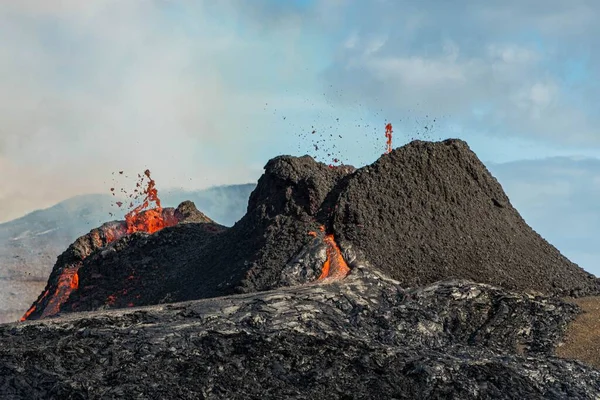 夏威夷的基劳厄盾火山 — 图库照片