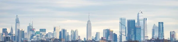 Une Vue Panoramique Sur Paysage Urbain New York Les Gratte — Photo