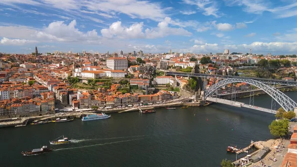 Аэросъемка Старого Города Порту Реки Дору Португалии — стоковое фото