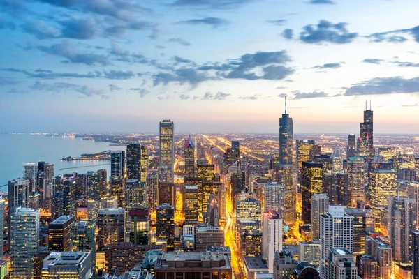 Skyline Chicago Egyesült Államok — Stock Fotó