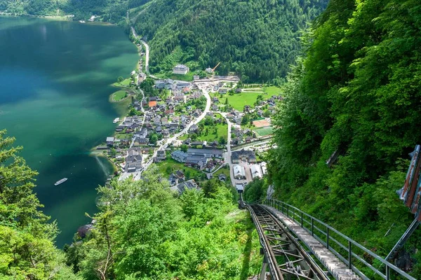 Beautiful Shot Salt Mine Railway Hallstatt Austria — Stock Photo, Image
