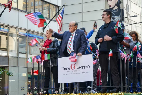 Jaarlijkse Italiaanse Heritage Day Parade Marcheert Langs Fifth Avenue Manhattan — Stockfoto