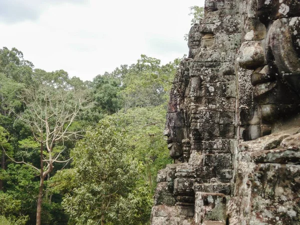 Majestátní Chrámy Bayon Angkor Wat Kambodža — Stock fotografie