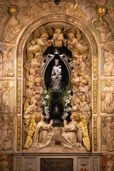 Virgem Claustro Catedral Solsona — Fotografia de Stock
