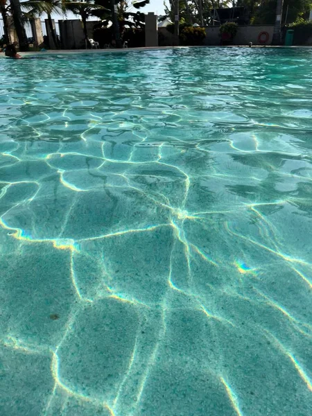 Vertical Closeup Swimming Pool Surface — Stock Photo, Image