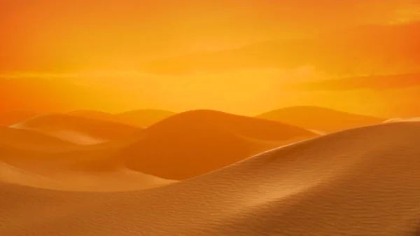 Eine Wüstenlandschaft Mit Sanddünen — Stockfoto