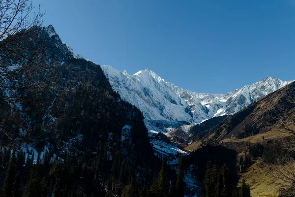 Panoramic Beautiful View Mount Ama Dablam Beautiful Sky Way Everest — Stock Photo, Image