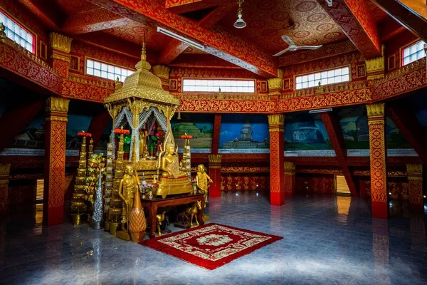 Uma Bela Foto Interior Wat Phon Phao Luang Prabang Laos — Fotografia de Stock