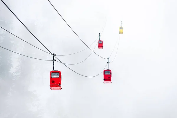 오스트리아 트질겐에 케이블카의 아름다운 — 스톡 사진