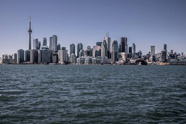 Uma Bela Foto Dos Arranha Céus Durante Dia Toronto Canadá — Fotografia de Stock