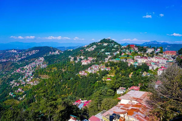 Μια Άποψη Χαμηλής Γωνίας Των Σύγχρονων Κτιρίων Shimla Ινδία — Φωτογραφία Αρχείου