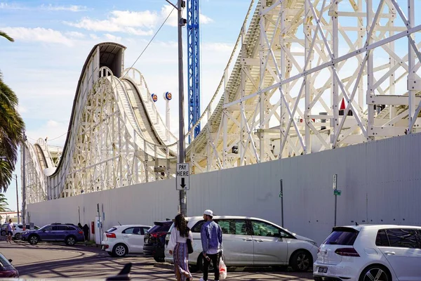 Roller Coaster Luna Park Kilda — Stock Photo, Image