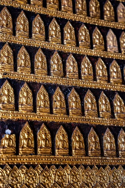 Golden Buddha Icons 16Th Century Buddhist Temple Wat Xieng Thong — Stock Photo, Image