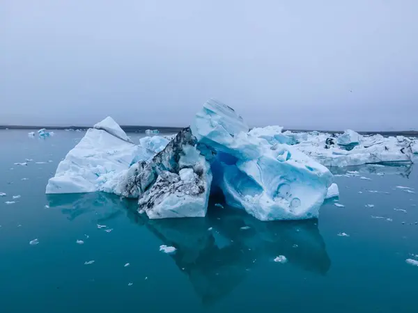 Вид Повітря Льодовики Морі — стокове фото