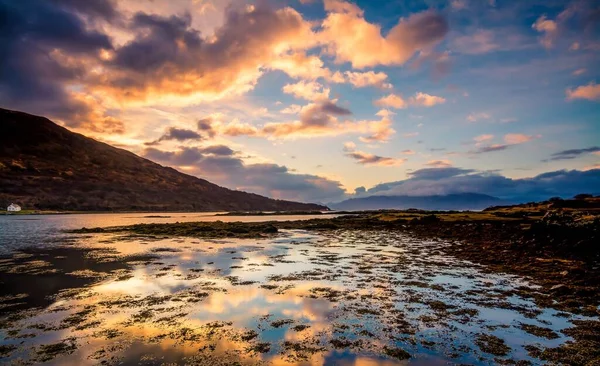 Sunset Loch Dal Isle Skye — Stock Photo, Image
