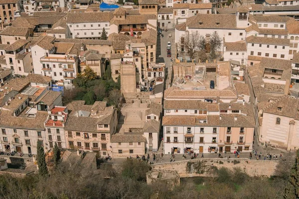 Oude Gebouwen Granada Andalusië Spanje — Stockfoto