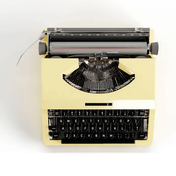 Una Ilustración Una Máquina Escribir Aislada Sobre Fondo Blanco — Foto de Stock
