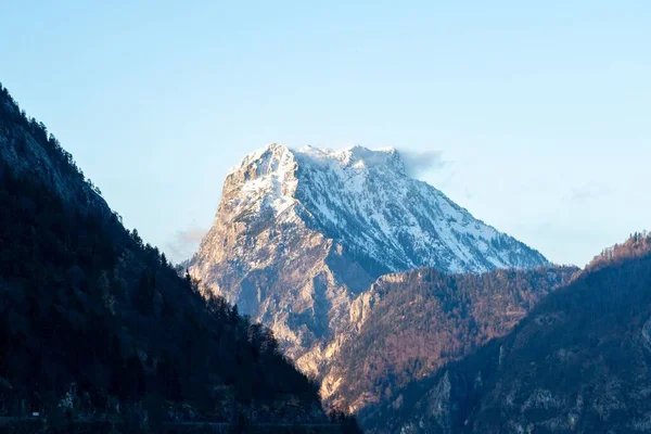 Avusturya Ebensee Den Izlenen Traunstein Tepesi — Stok fotoğraf