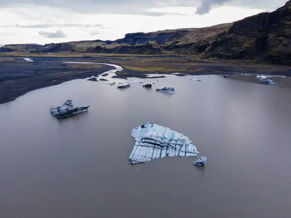 Pemandangan Gletser Indah Islandia — Stok Foto