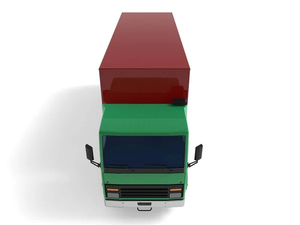 Camión Van Transporte Aislado Representación Ilustración Sobre Fondo Blanco —  Fotos de Stock