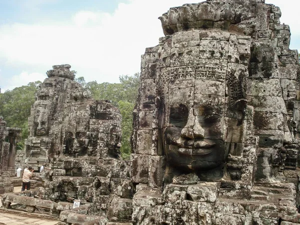 Величественные Храмы Байон Ангкор Ват Камбоджа — стоковое фото