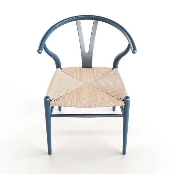 배경에 현대의 파란색 의자의 — 스톡 사진